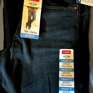 Mens wrangler jeans dark blue 30x30